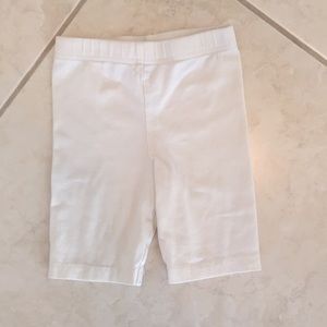 White high waisted shorts